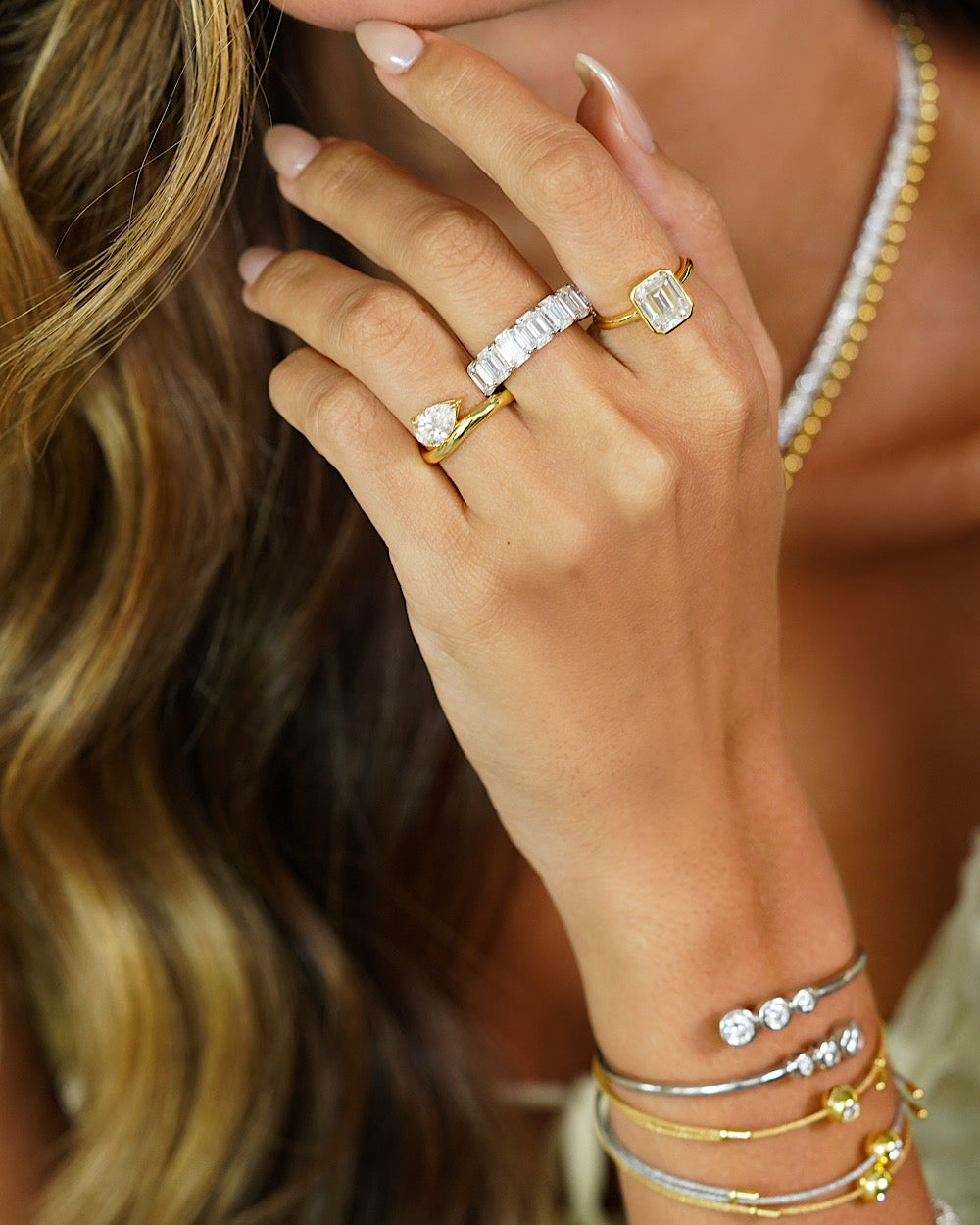 Anel Elysé Gota Moissanite 1.5ct