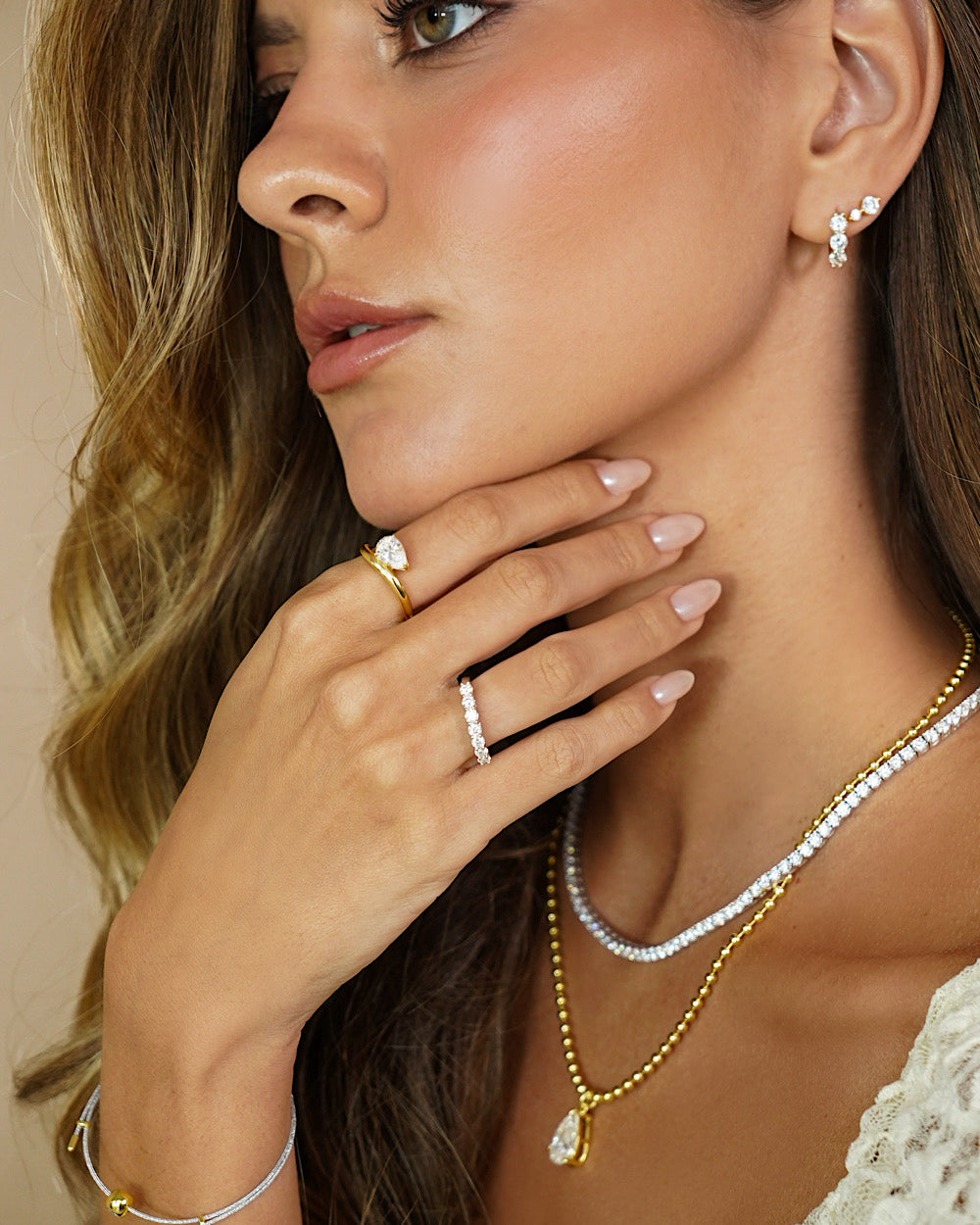 Anel Elysé Gota Moissanite 1.5ct