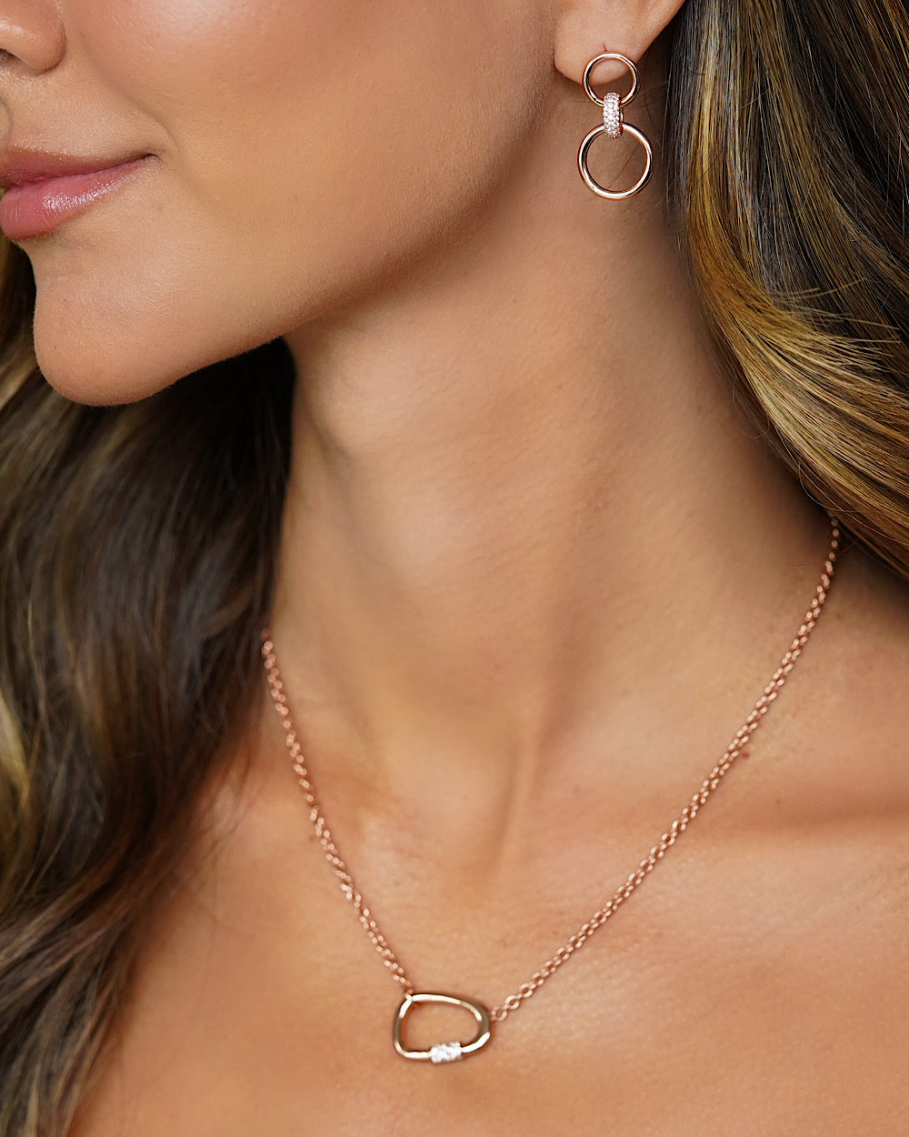 Colar Frankie Chain Rosé