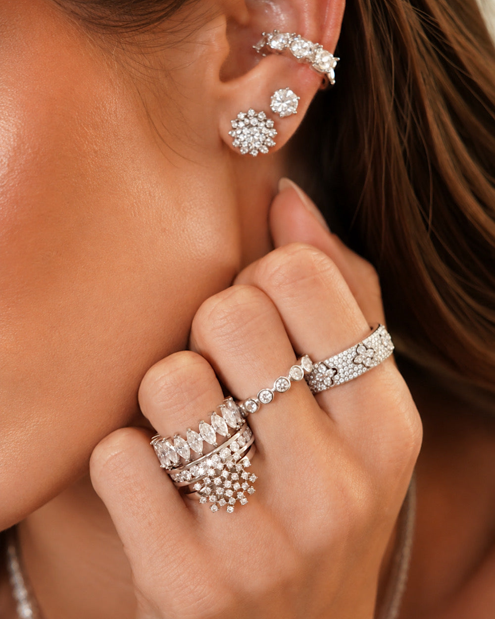 Piercing Falso Pedras Moissanite 80 Pontos (unidade)