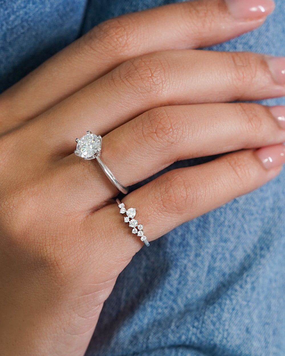 Anel Dedinho Delicate Sparkle Moissanite — detalhe 4 | IT STONE