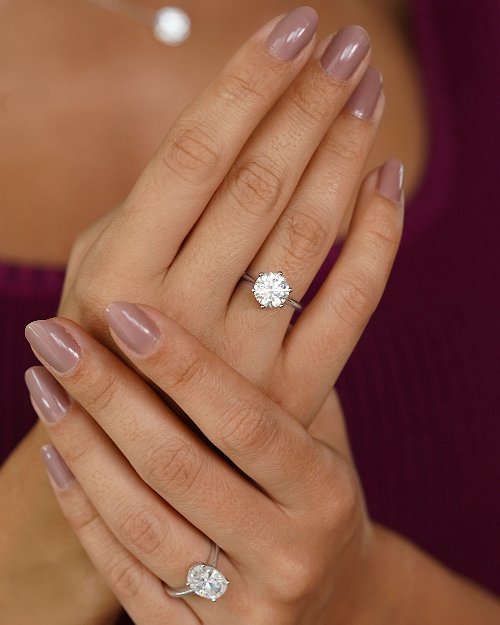 Anel Solitário Clássico Moissanite 3ct