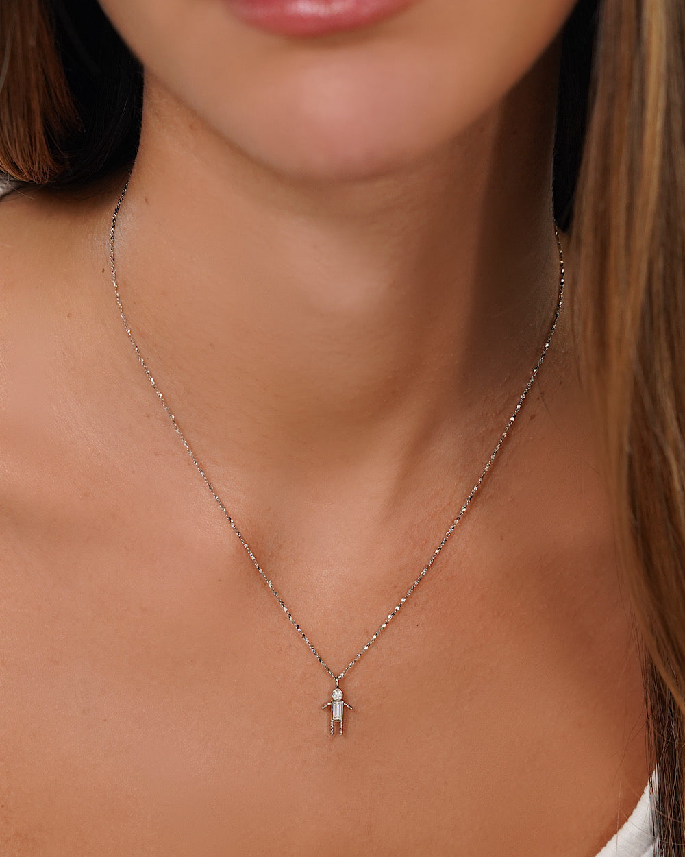 Pingente Menino Moissanite
