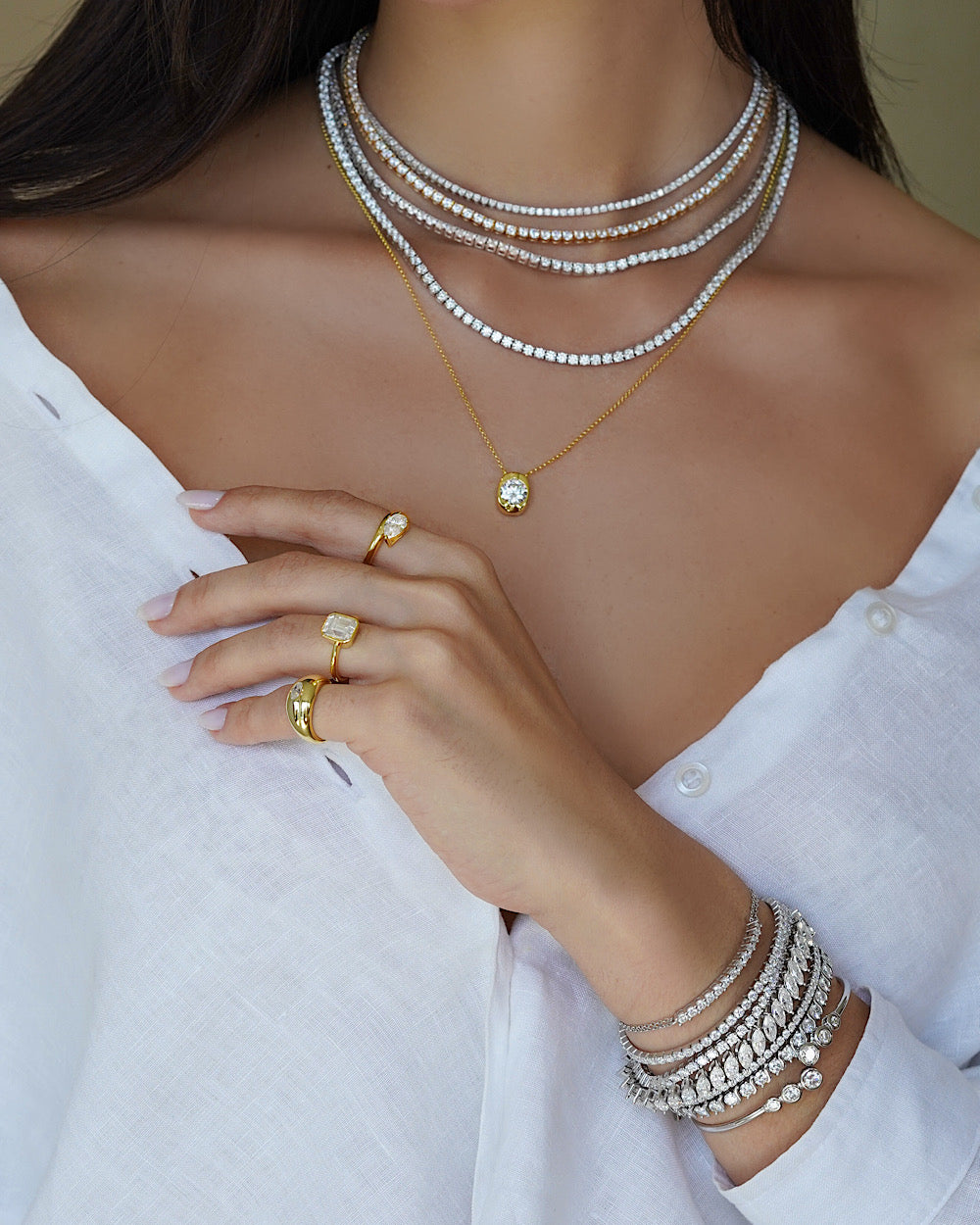 Anel Dedinho Moissanite Gold