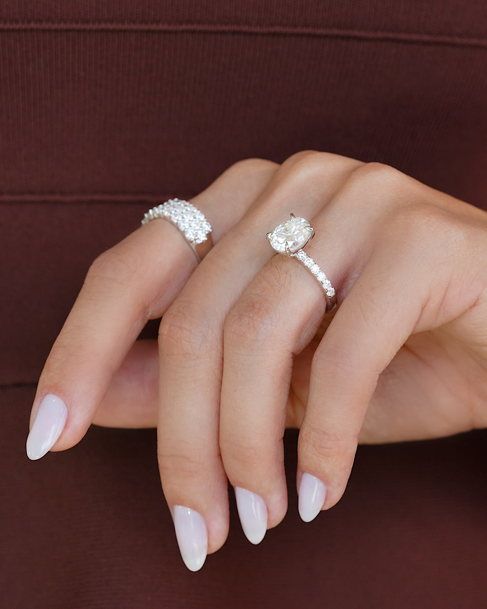 Anel Solitário Sienna Moissanite Oval — detalhe 3 | IT STONE