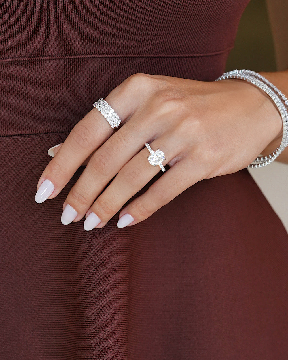 Anel Solitário Sienna Moissanite Oval — detalhe 4 | IT STONE