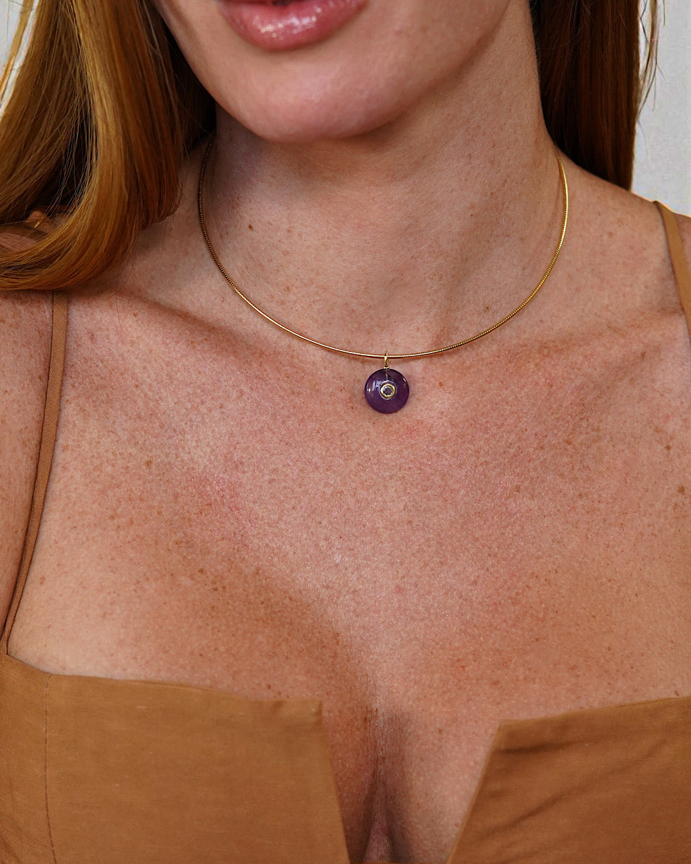 Pingente Pedra Natural Ametista