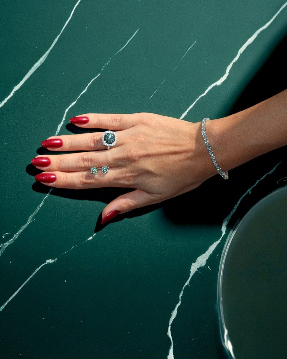 Anel Remy Moissanite Ciano 5ct