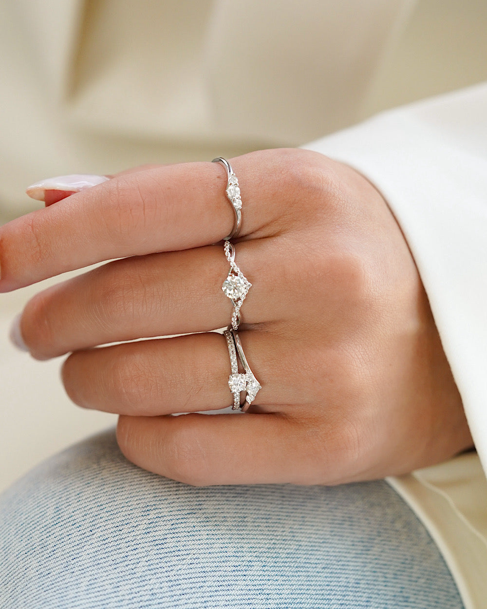 Anel Francesca Moissanite