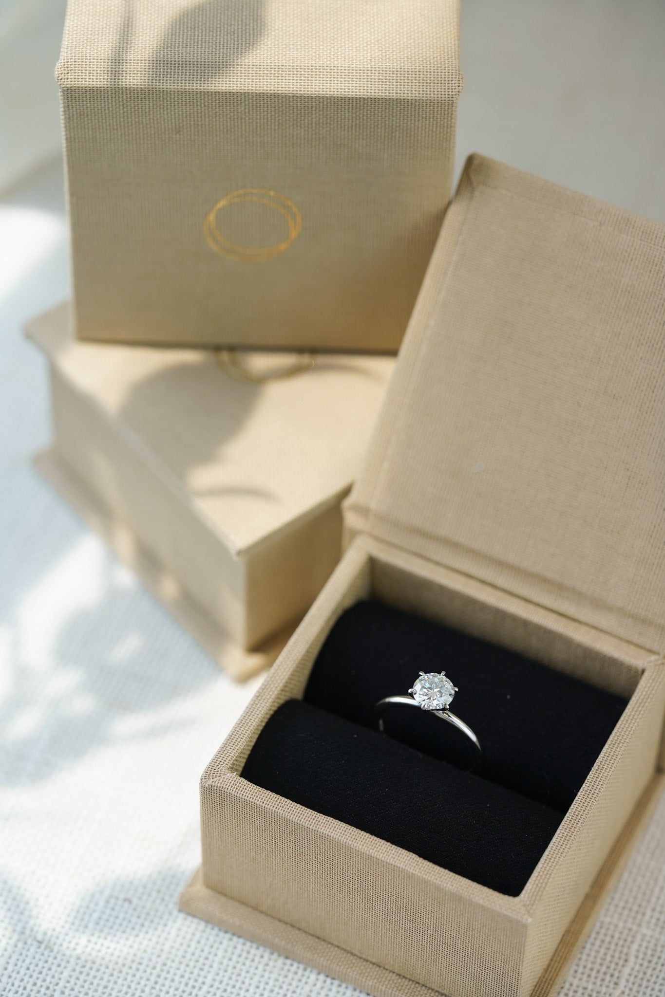 Anel Solitário Clássico Moissanite 1ct