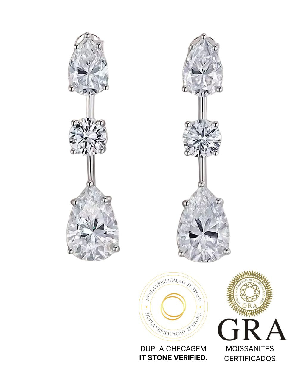 Brinco Nahara Moissanite 8ct