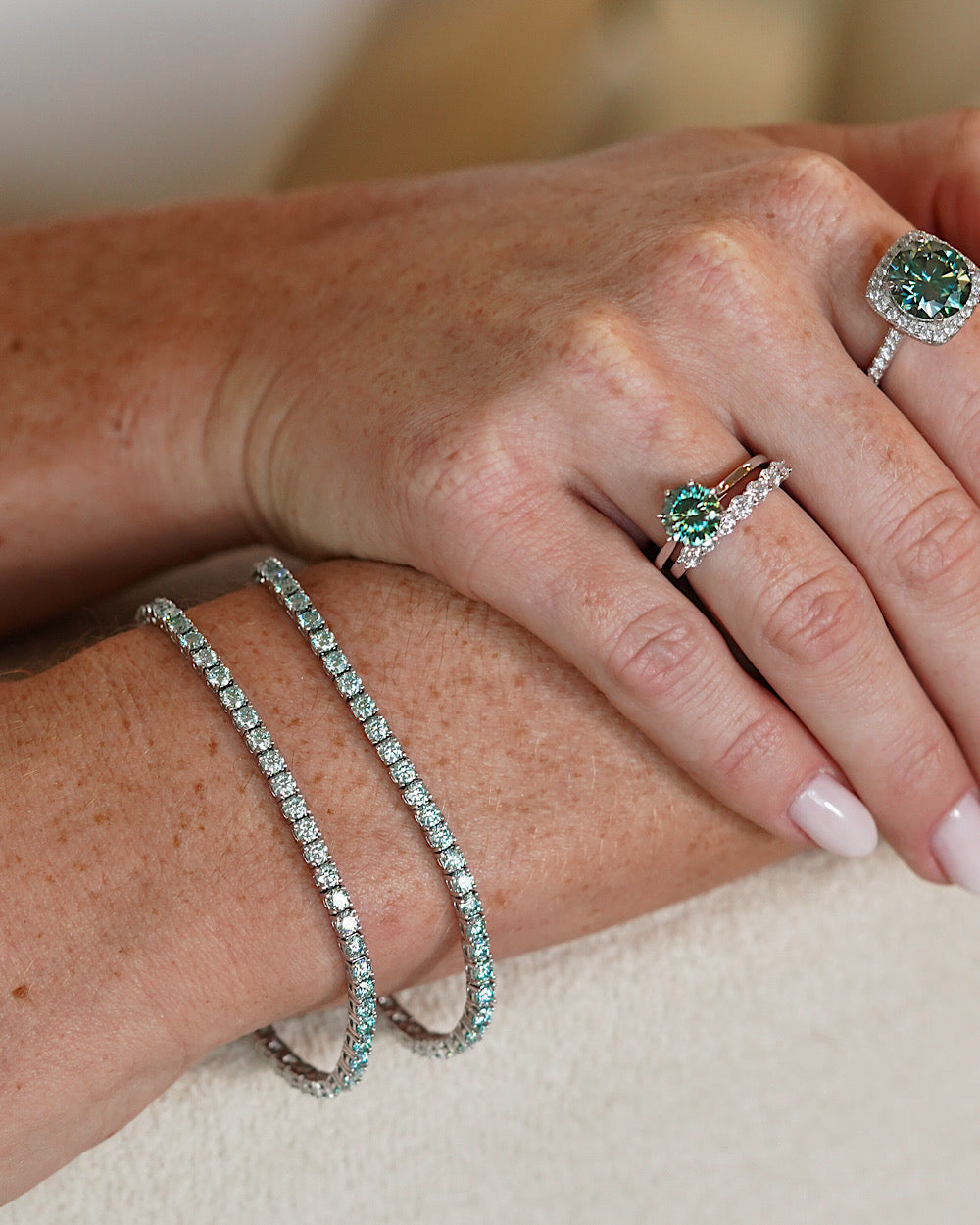 Anel Remy Moissanite Ciano 5ct