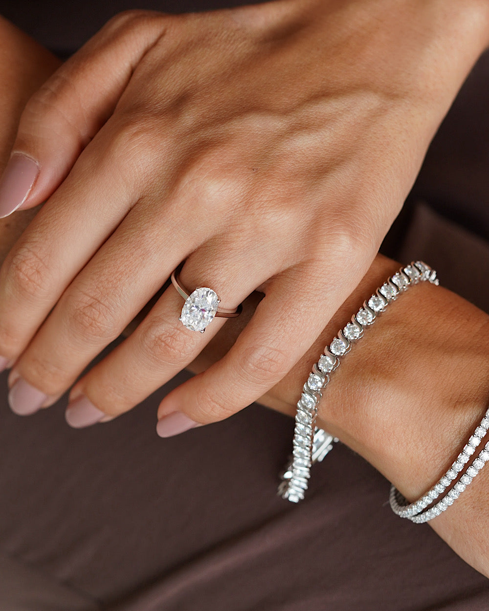 Pulseira Riviera Charlize Moissanite Luxo