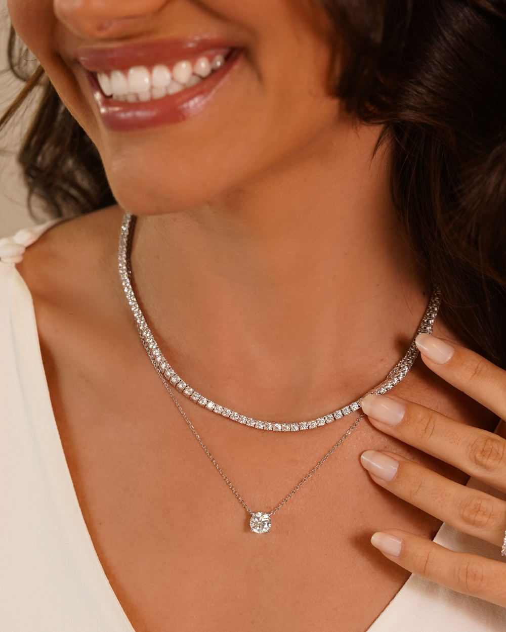 Colar Ponto de Luz Moissanite Classic 2ct
