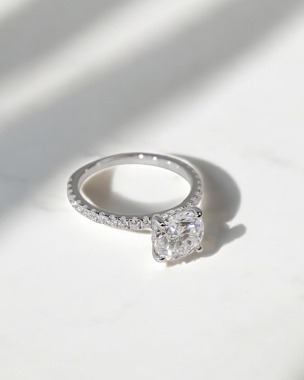 Anel Solitário Karyn Moissanite Luxo 2ct