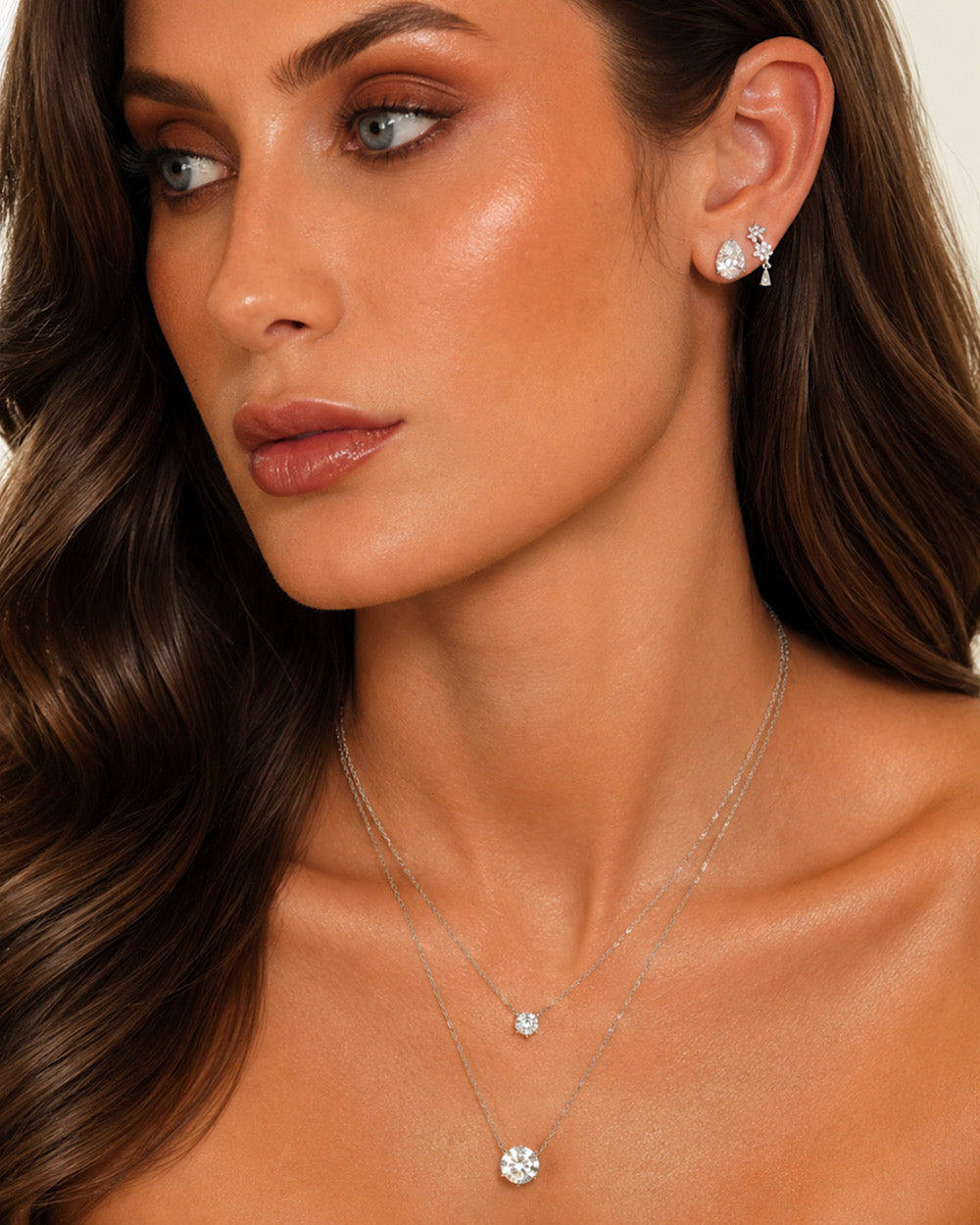Brinco Flower Fairfax Moissanite