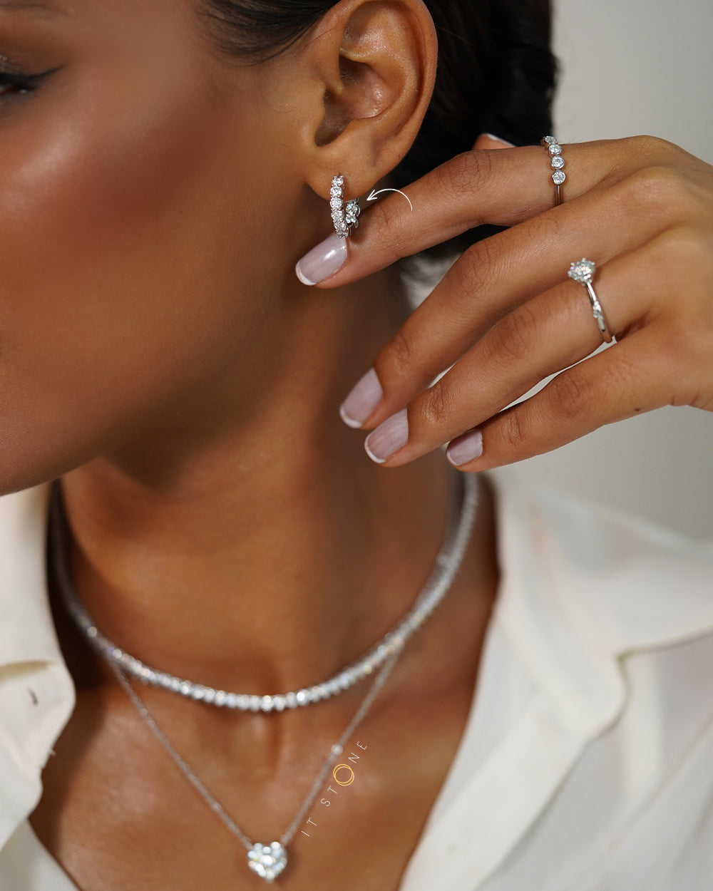 Argola New Heaven Moissanite