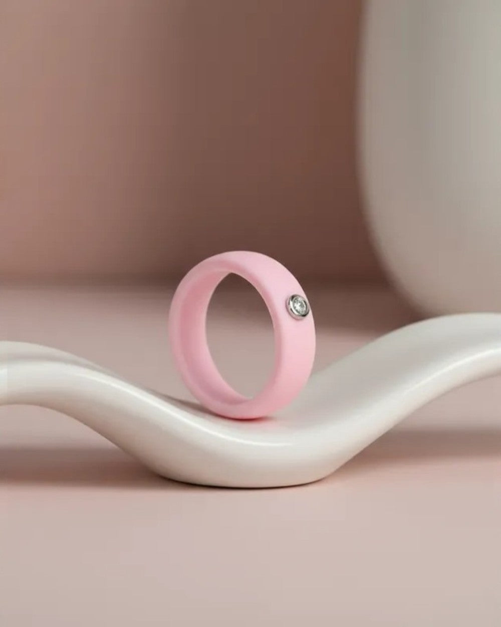 Anel Active Moissanite Baby Rose