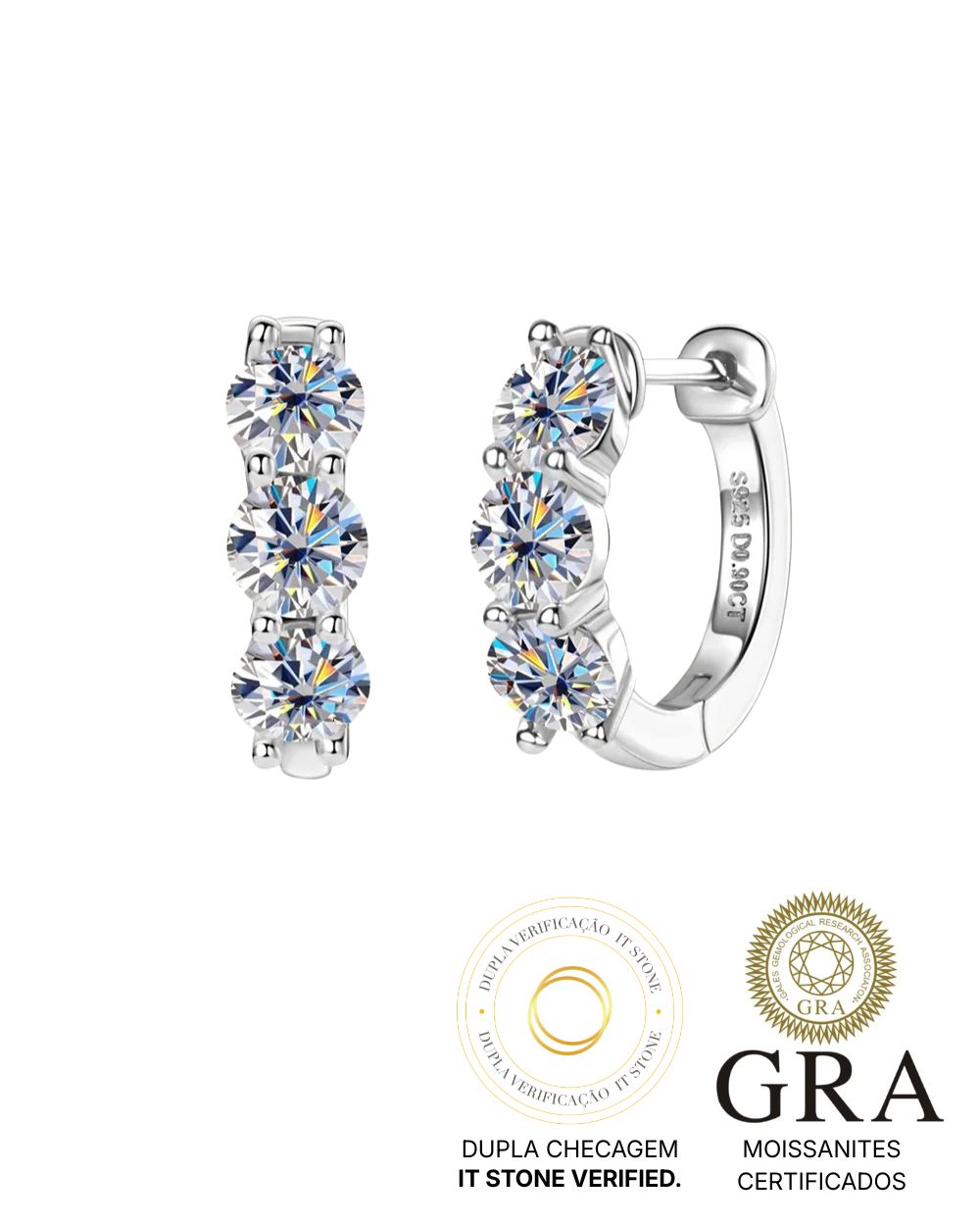 Argolinha Sky Moissanite