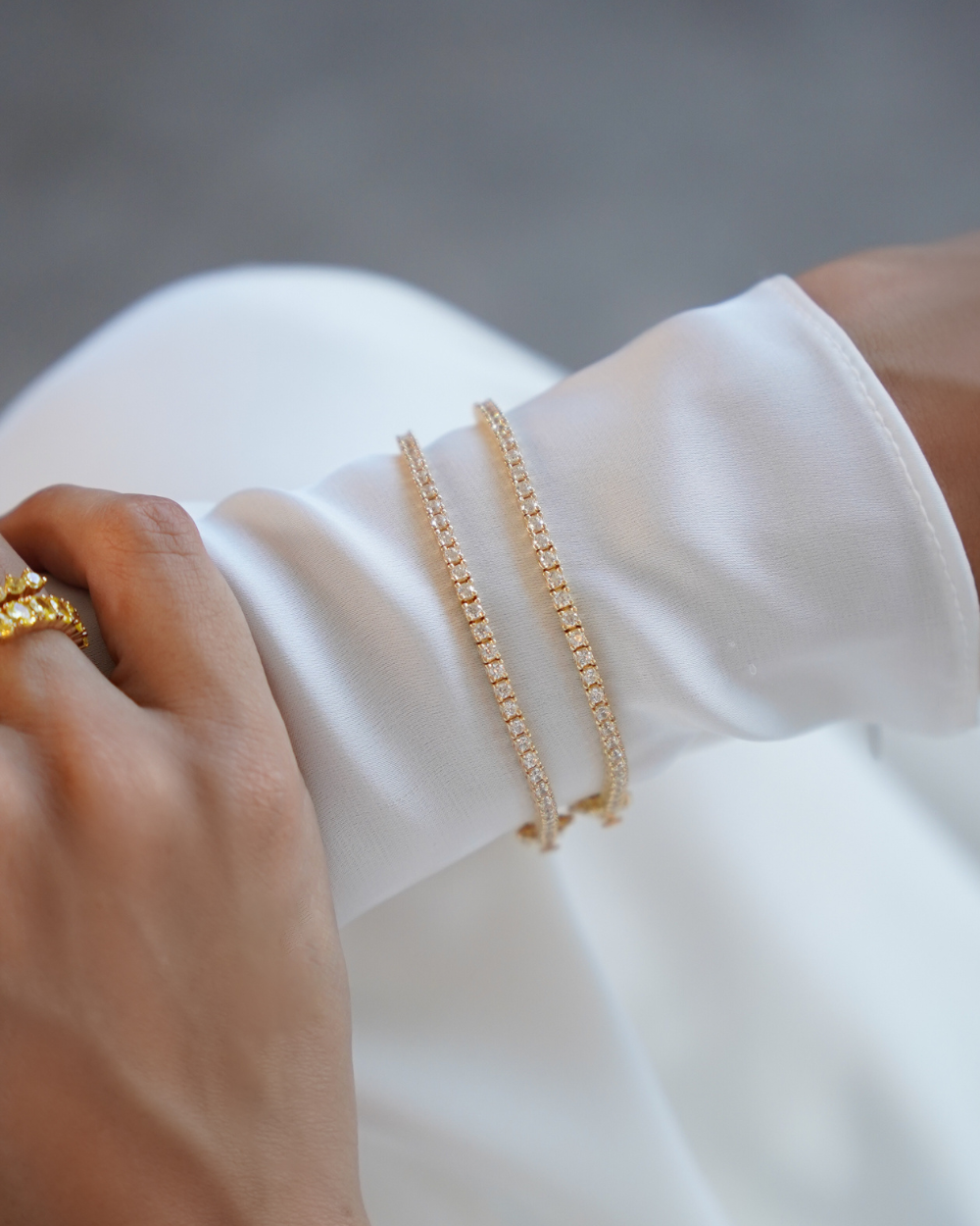 Pulseira Riviera Timeless Gold 2mm