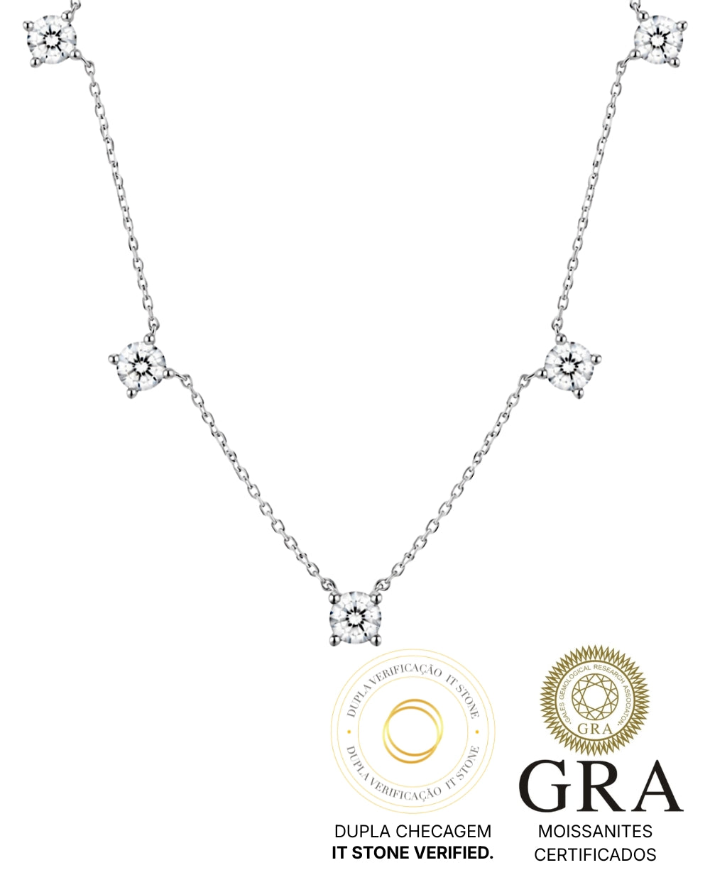 Colar Bright Lights Moissanite