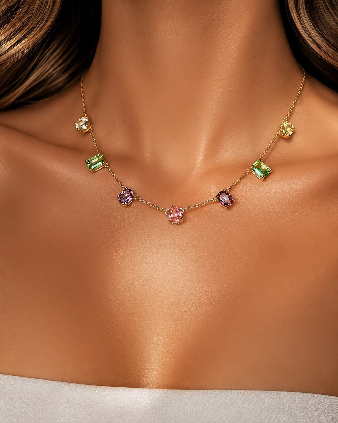 Colar Pedras Colors Jasmine