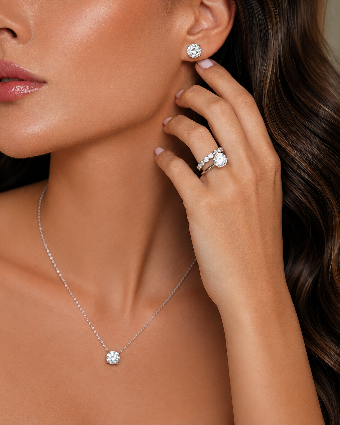 Anel Solitário Clássico Moissanite 3ct