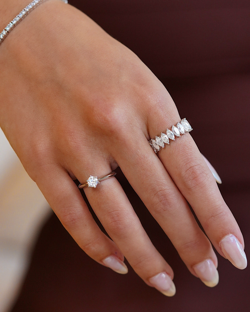 Anel Solitário Clássico Moissanite 0.5ct
