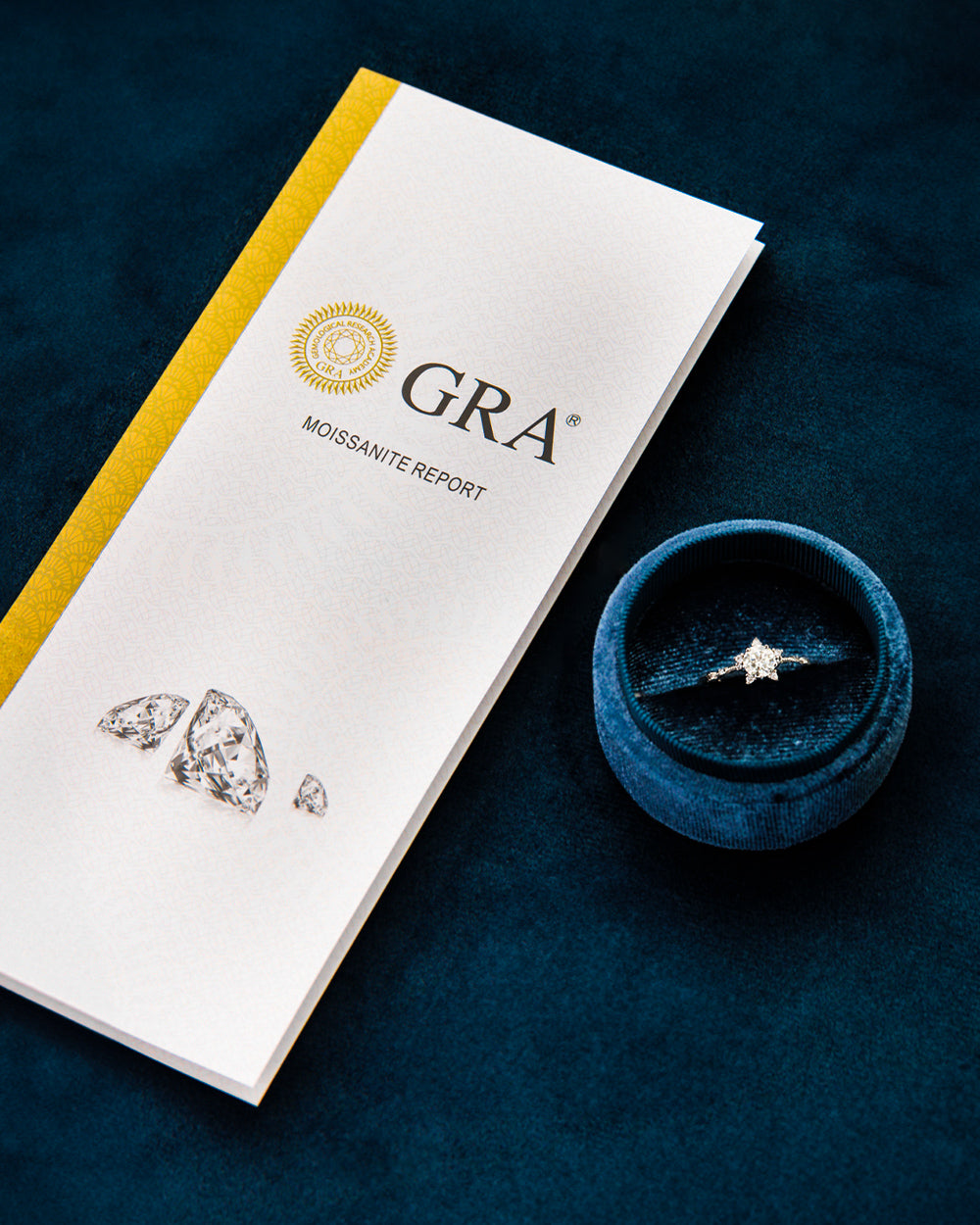 Anel Solitário Hillary Moissanite Luxury 1ct