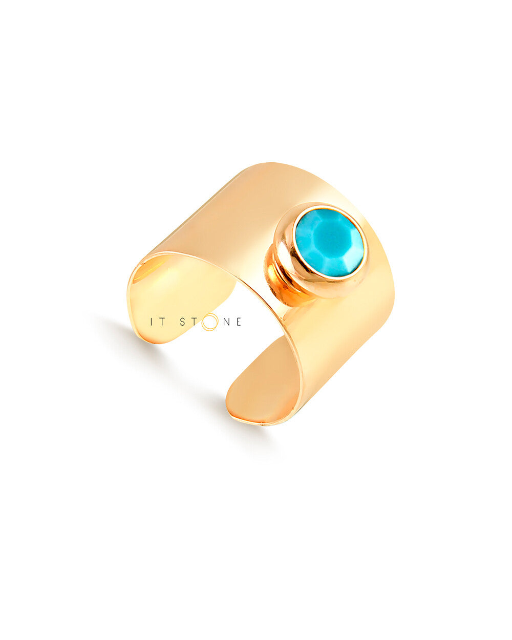 Anel Gold Turquoise Gold