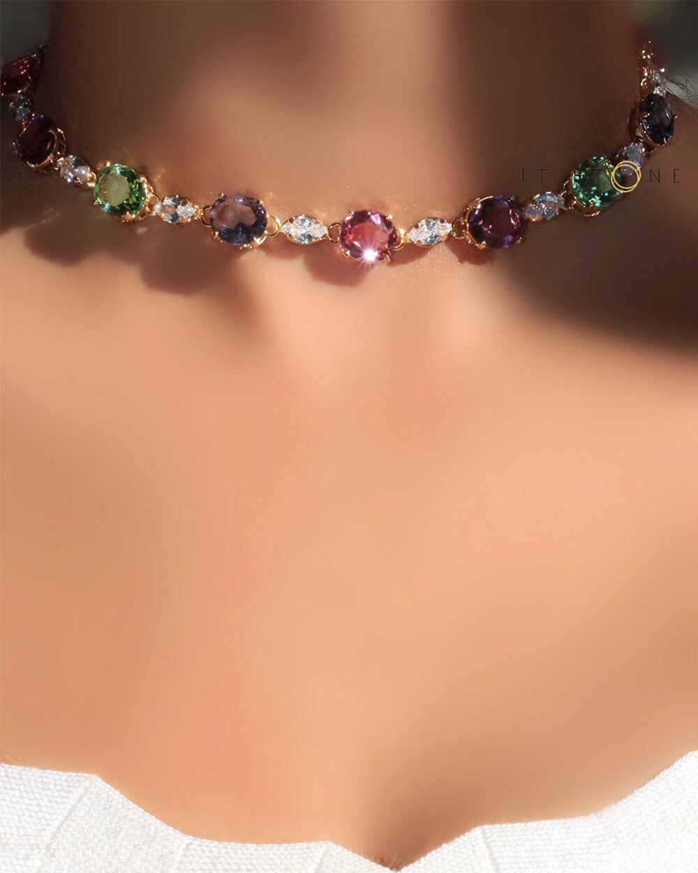 Choker Kylie Colors Gold