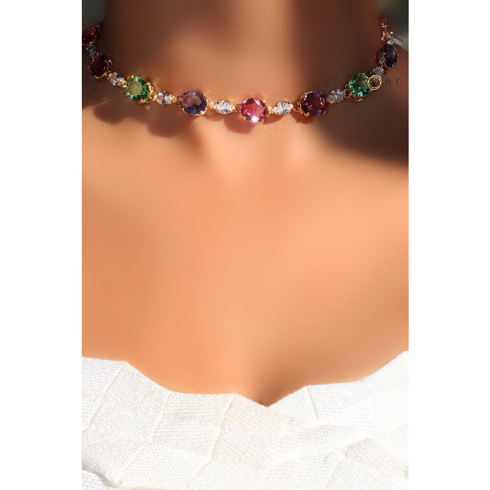 Choker Kylie Colors Gold