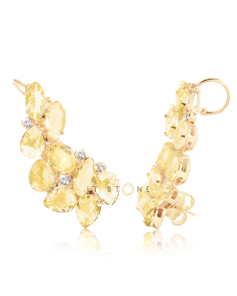 Ear Cuff Syrah Fancy Yellow