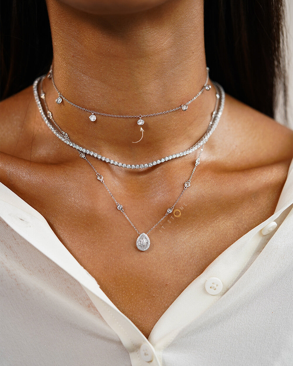 Choker Tiffy Angel Pontos de Luz