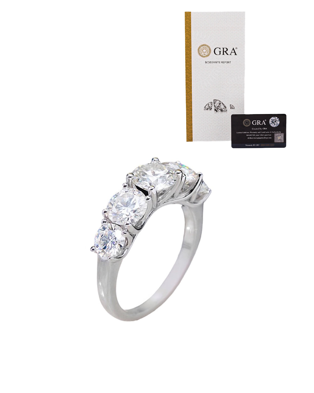 Anel Luxo Saud Moissanites