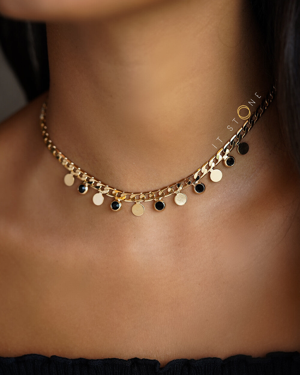 Choker Brennia Gold