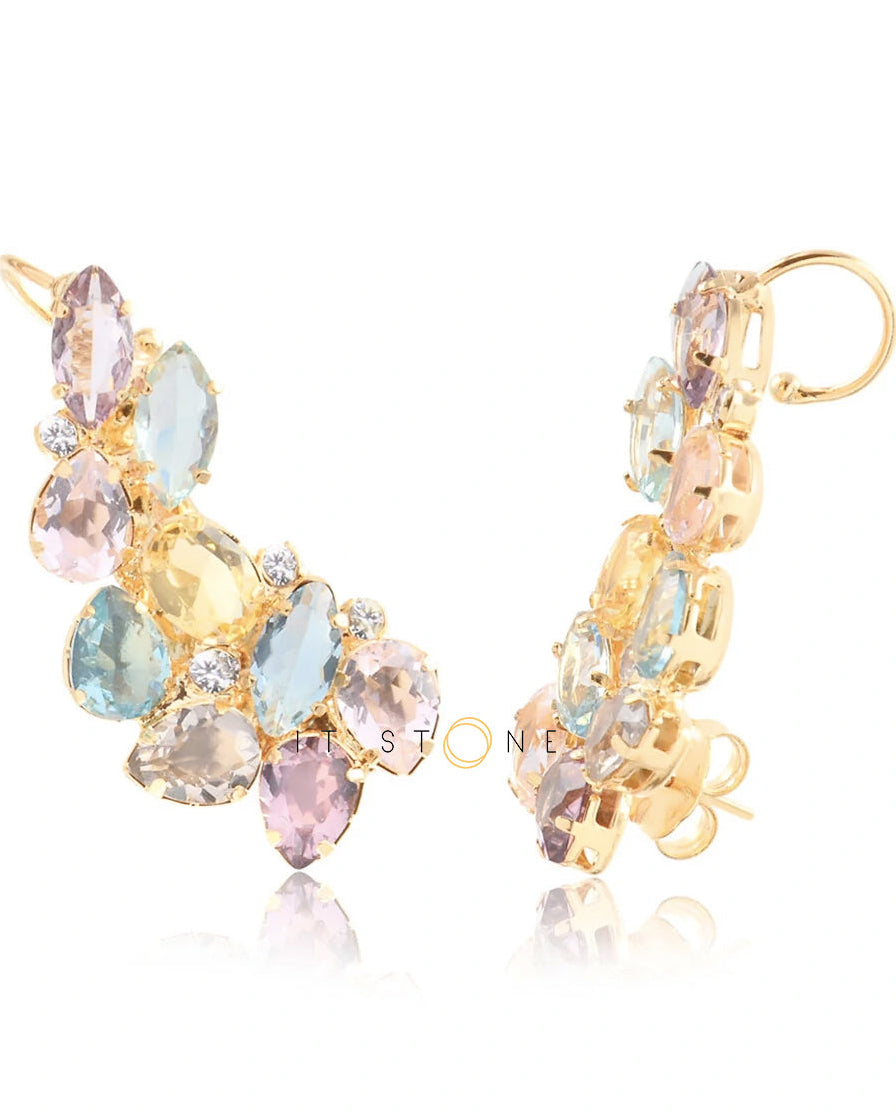 Ear Cuff Syrah Colors and Fancy Yellow