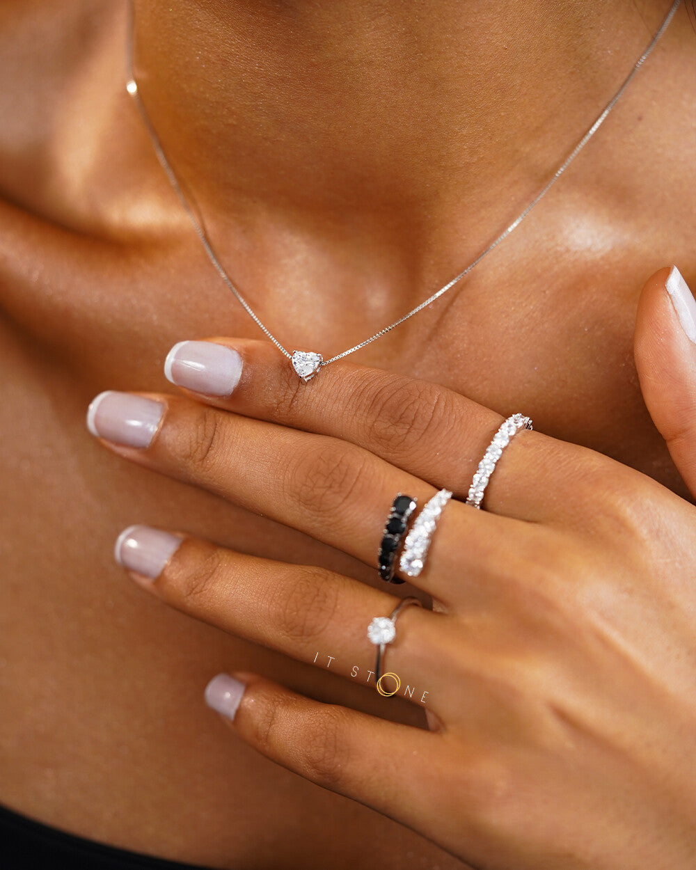 Colar Heart Ponto de Luz
