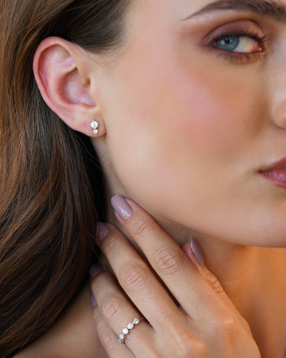 Brinco Pure Glow Moissanite