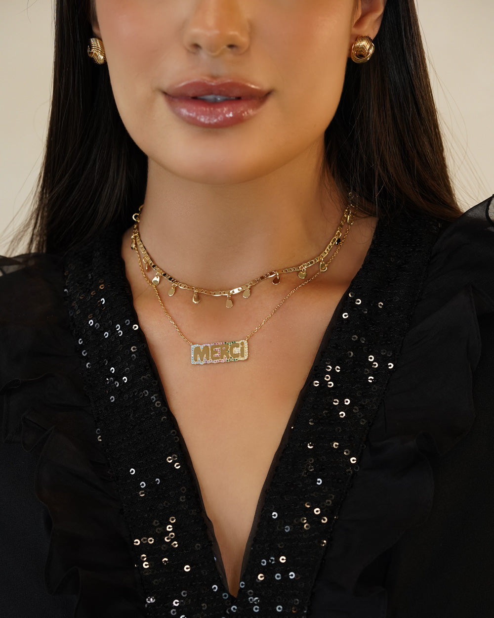 Choker Gotinhas Shine Luxo