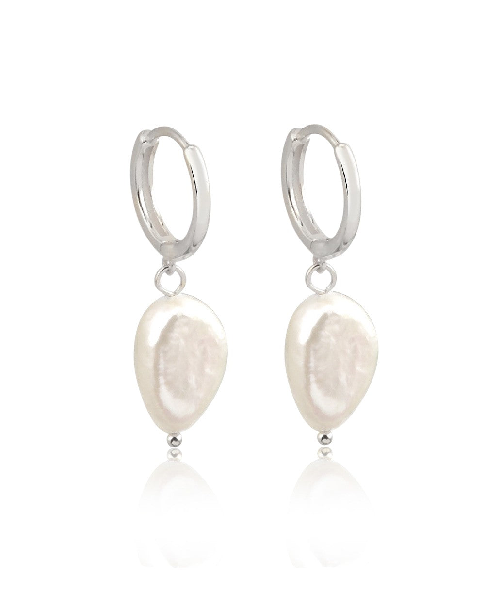 Argola Natural Pearl