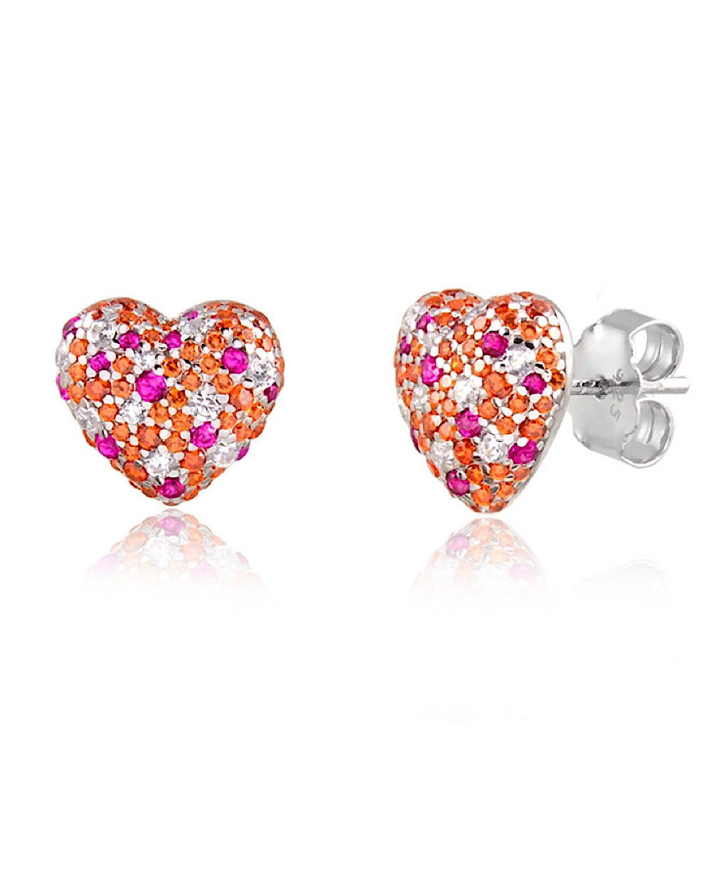 Brinco Sprinkled Heart Luxo