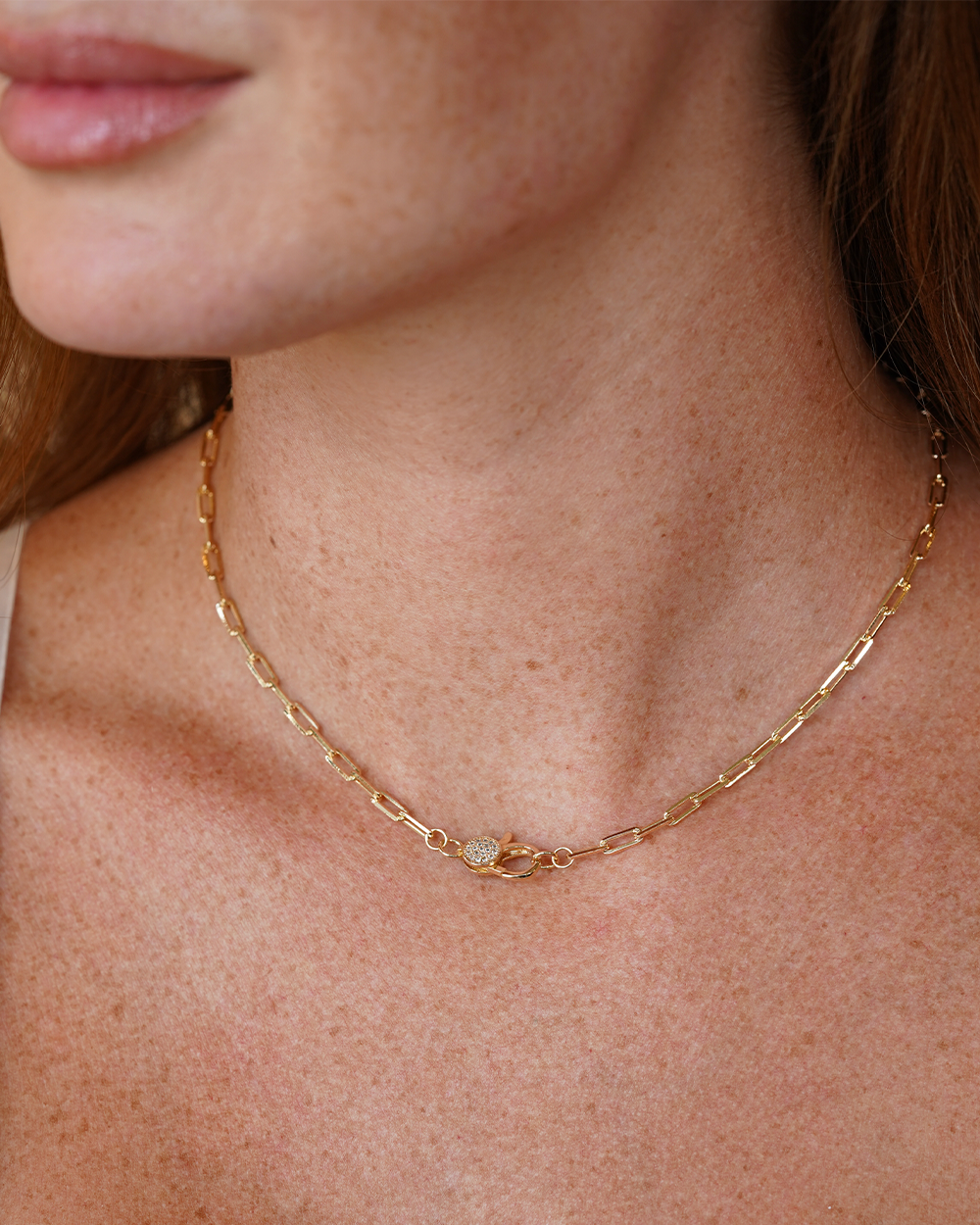Gargantilha Lock Links Gold