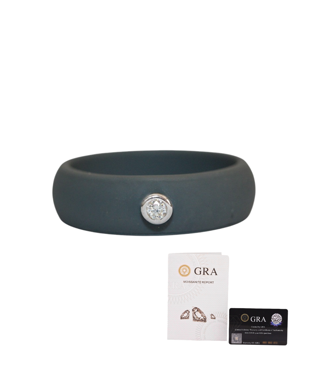 Anel Active Moissanite Chumbo