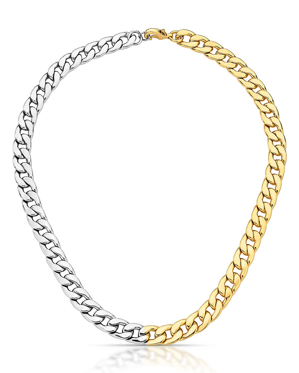 Gargantilha Cuban Chain Mix Metais
