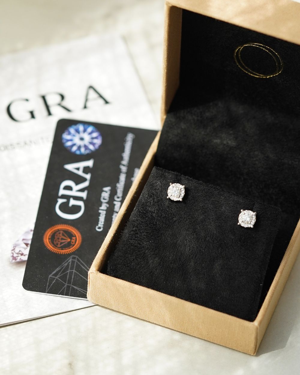 Brinco Bella Moissanite