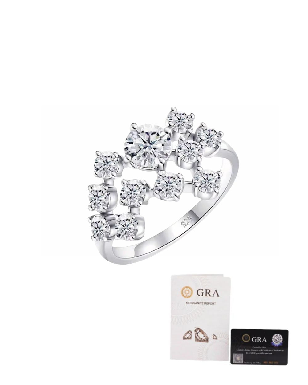 Anel Artemis Moissanite Luxo