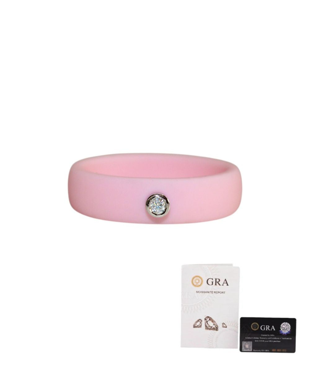 Anel Active Moissanite Baby Rose