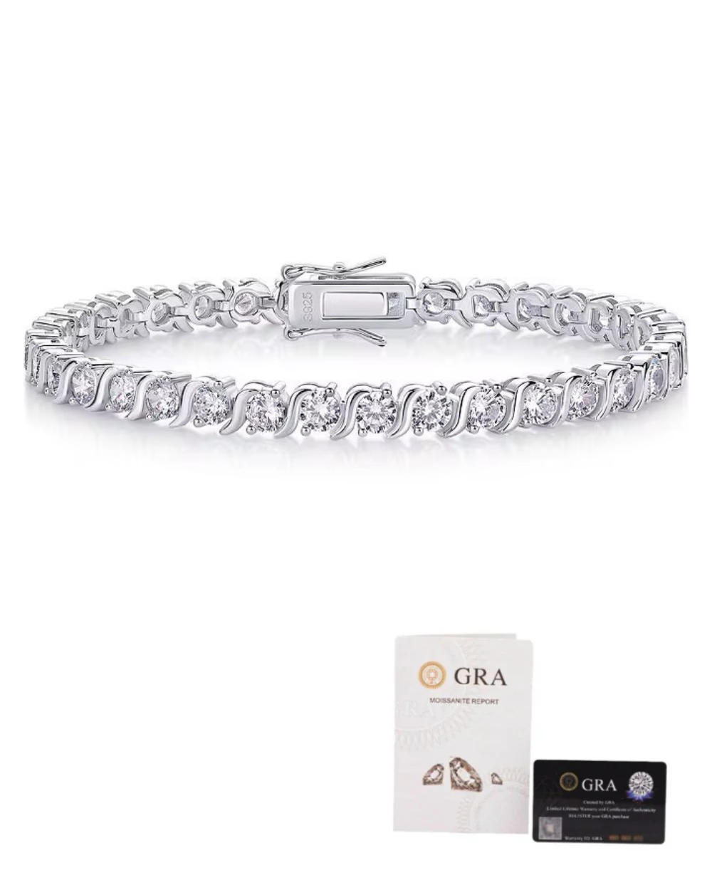 Pulseira Riviera Charlize Moissanite Luxo