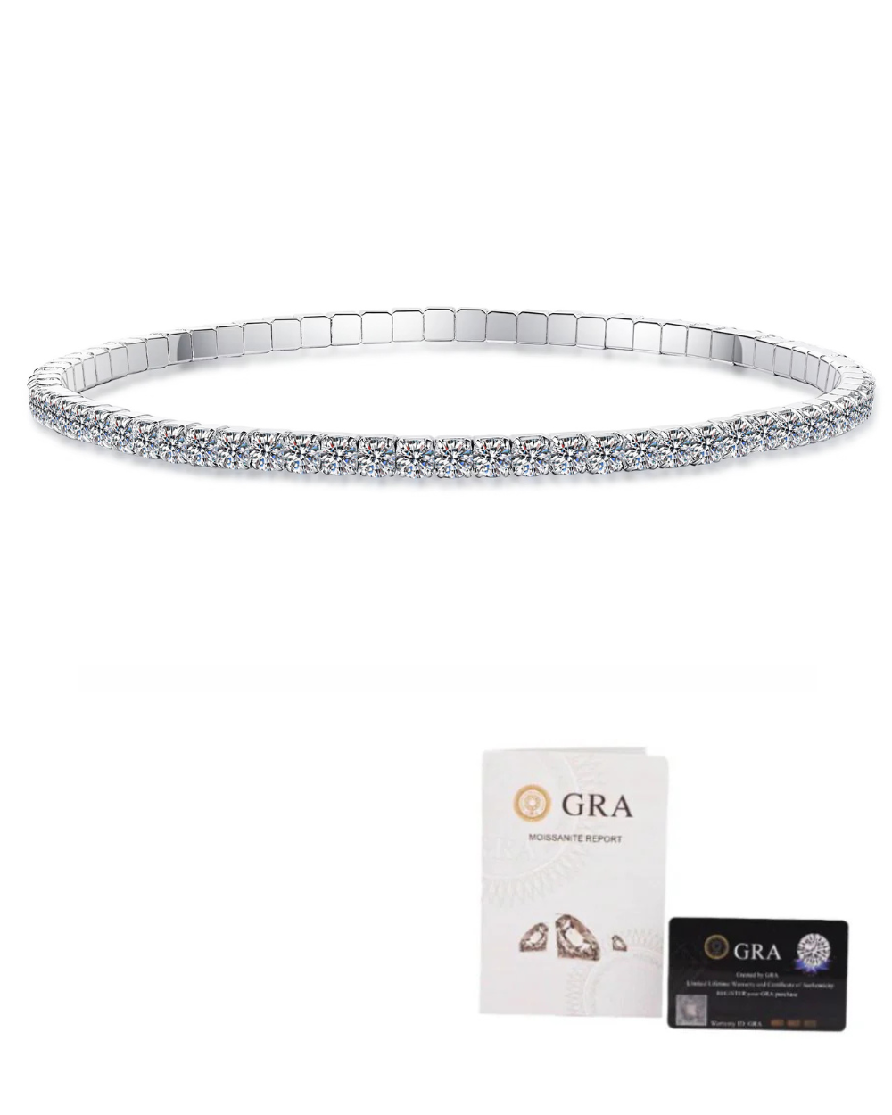 Pulseira Riviera Moissanite Extensible 2,5 mm